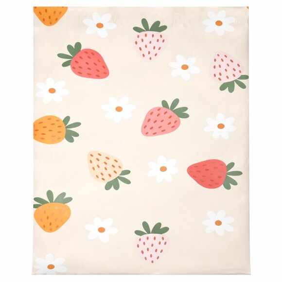 25ct Medium 10 x 13 Strawberries and Daisies Poly Mailers - Picture 2 of 3